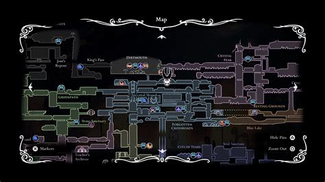 hollow knight map|hollow knight all map locations.